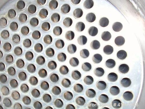 Used API Ketema Shell and Tube Heat Exchanger, 222 square feet, horizontal, type 1-V-1 BEM, size 12-A-108. Carbon steel shell rated 150 psi at –20 to 350 deg F. (126) 3/4" diameter x 9’ long Hastello...