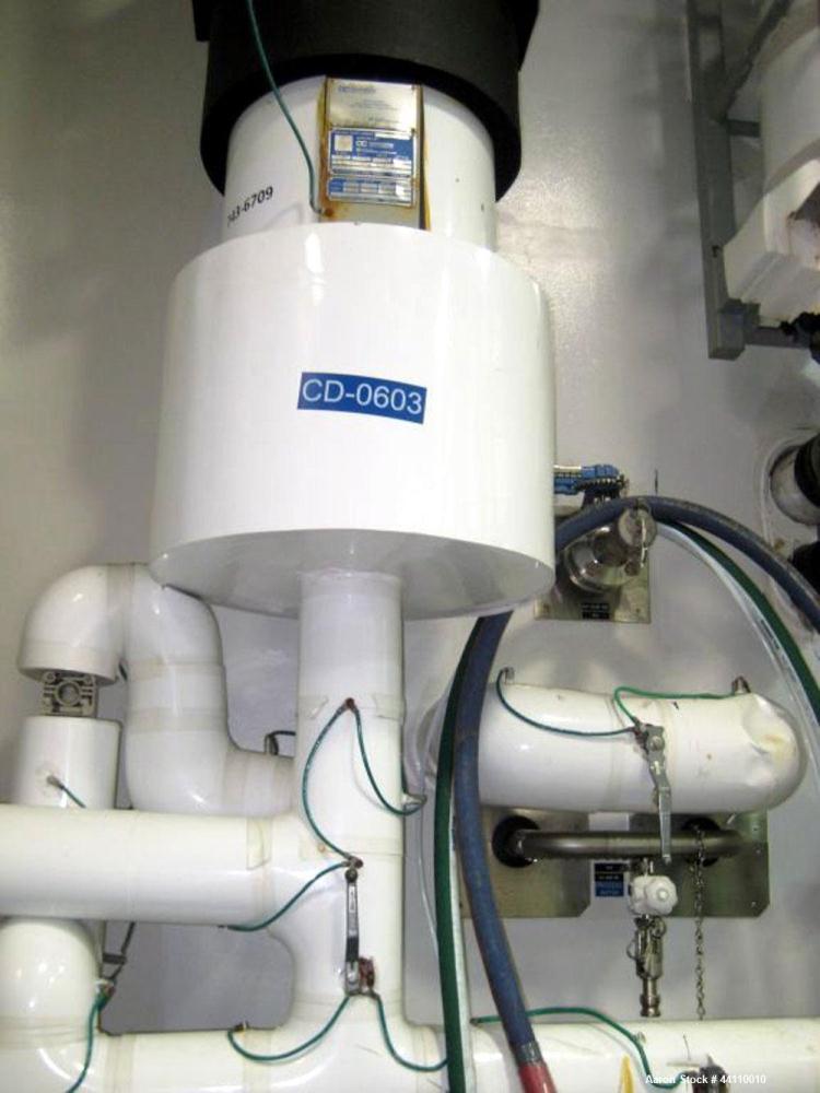 Used AstroCosmos Metallurgical Tantalum Vertical Heat Exchanger / Condenser, 80 Square Feet. Shell rated 150 psi & Full Vacuum at 350 degrees F, tubes rated 150 psi & Full Vacuum at 350 degrees F. Ty...
