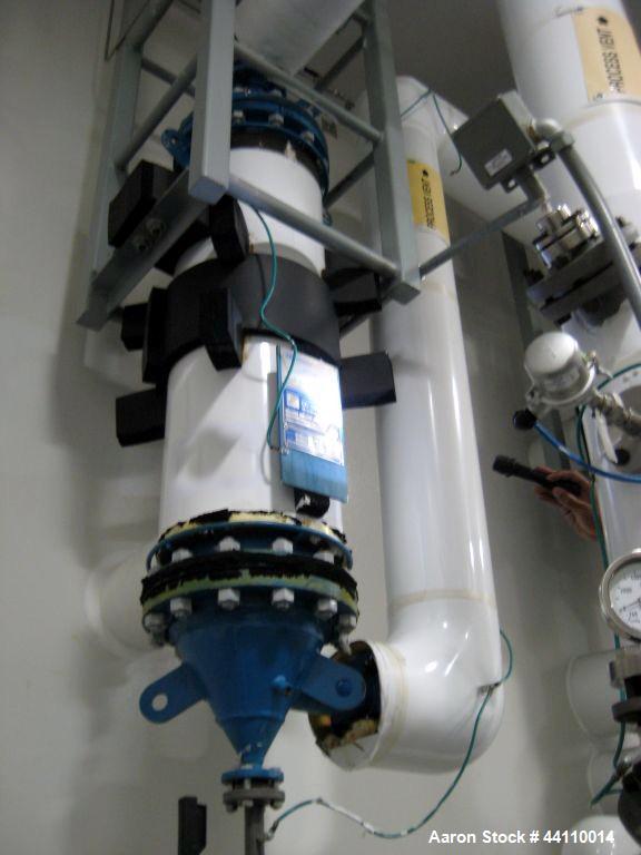 Used AstroCosmos Metallurgical Tantalum Vertical Heat Exchanger / Condenser, 45 Square Feet