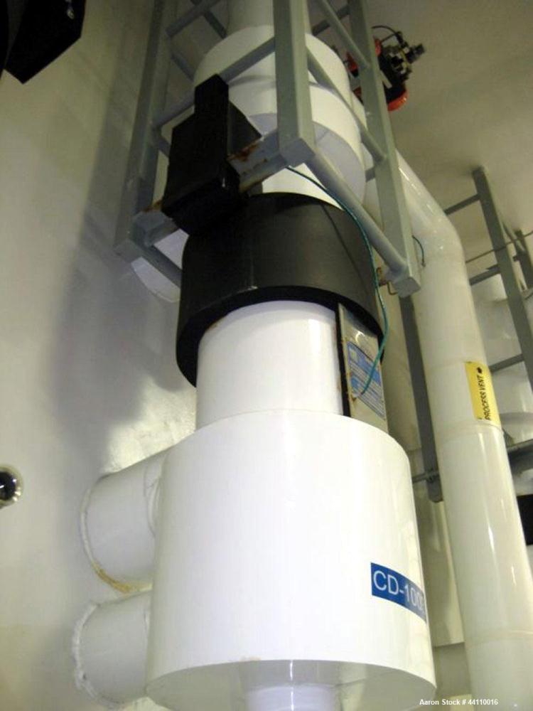 Used AstroCosmos Metallurgical Tantalum Vertical Heat Exchanger / Condenser, 40 Square Feet