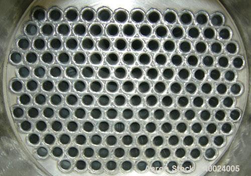 Used- Atlas Shell And Tube Heat Exchanger, 276 square feet, horizontal. Type BEM16-108. 316L stainless steel shell rated 100...