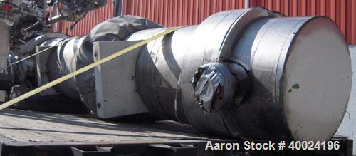 Used Atlas Single Pass Shell and Tube Heat Exchanger, 791 square feet, horizontal, type BEM21-120. Carbon steel shell rated FV and 100 psi at 320 deg F. (412) 3/4" diameter x 10' long Hastelloy C276 ...