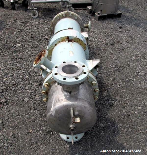 Used Atlas Shell & Tube Heat Exchanger, 110 Square Feet. Hastelloy C276 tubes tube sheets and bonnets with (141) .75" diameter x 48" long tubes rated 100 psi and full vacuum at 450 f, carbon steel sh...