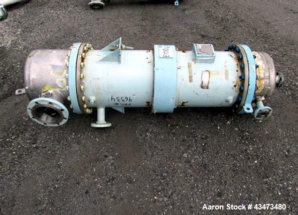Used Atlas Shell & Tube Heat Exchanger, 204 Square Feet. Hastelloy C276 tubes tube sheets and bonnets with (260) .75" diameter x 48" long tubes rated 100 psi and full vacuum at 450 f, carbon steel sh...