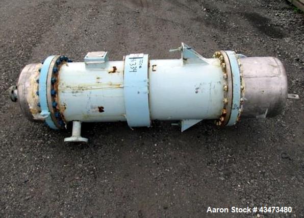 Used Atlas Shell & Tube Heat Exchanger, 204 Square Feet. Hastelloy C276 tubes tube sheets and bonnets with (260) .75" diameter x 48" long tubes rated 100 psi and full vacuum at 450 f, carbon steel sh...