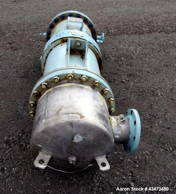 Used Atlas Shell & Tube Heat Exchanger, 204 Square Feet. Hastelloy C276 tubes tube sheets and bonnets with (260) .75" diameter x 48" long tubes rated 100 psi and full vacuum at 450 f, carbon steel sh...