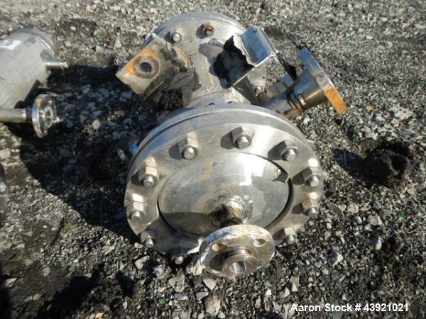 Used Atlas heat exchanger, 13 sq ft hastelloy C276 tubes, tube sheets and bonnets with (55) .75" diameter x 15" long tubes rated, rated 100 psi and full vacuum at 350 F, 304L stainless steel shell ra...