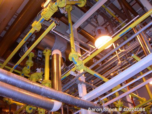 Used Atlas Single Pass Shell And Tube Heat Exchanger, 226 square feet, horizontal. Type BEM14-120. Carbon steel shell rated 100 psi at 300 deg.f., carbon steel baffles, and expansion ring. (118) 3/4"...