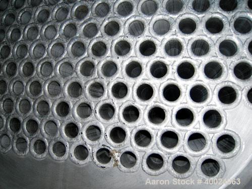 Used- Atlas Single Pass Shell and Tube Heat Exchanger, 399 square feet, horizontal, type BEM18-120. Carbon steel shell rated...