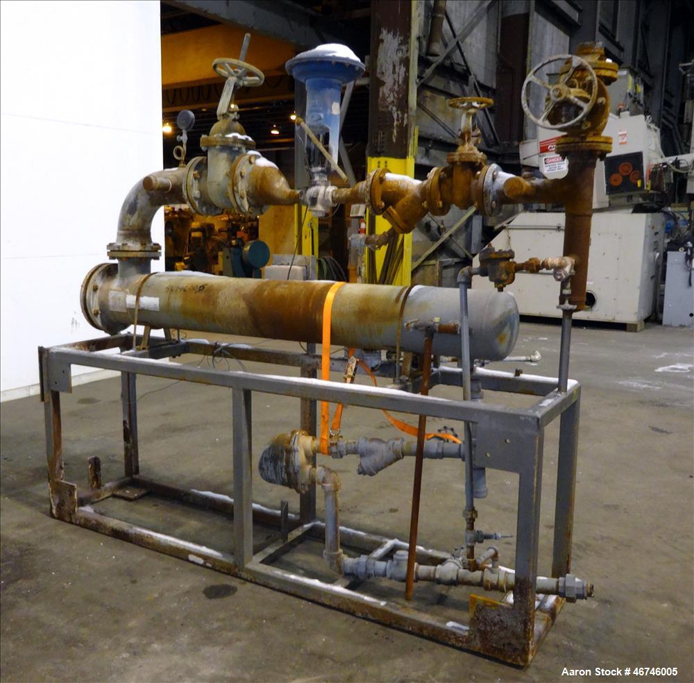 Used- Fluid Handling, Xylem U Tube Heat Exchanger, Approximate 169 Square Feet, Horizontal. Carbon steel shell rated 150 psi...