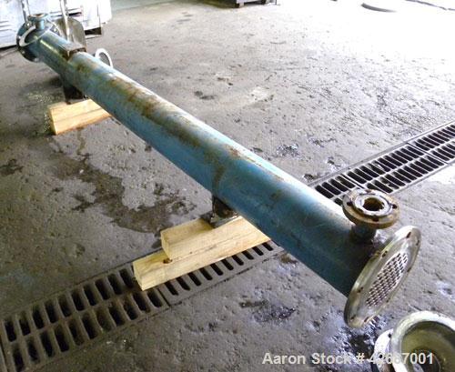 Used CMS Heat Transfer Division Single Pass Shell & Tube Heat Exchanger, 107 Square Feet, Type BEM, Horizontal. Carbon steel shell rated 150 psi at -20 to 350 deg.F. (55) 3/4'' Diameter x 10’ long Ha...