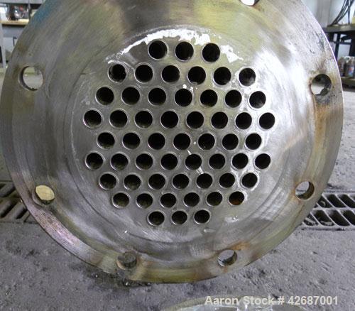 Used CMS Heat Transfer Division Single Pass Shell & Tube Heat Exchanger, 107 Square Feet, Type BEM, Horizontal. Carbon steel shell rated 150 psi at -20 to 350 deg.F. (55) 3/4'' Diameter x 10’ long Ha...