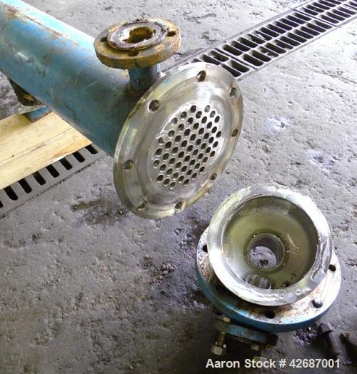 Used CMS Heat Transfer Division Single Pass Shell & Tube Heat Exchanger, 107 Square Feet, Type BEM, Horizontal. Carbon steel shell rated 150 psi at -20 to 350 deg.F. (55) 3/4'' Diameter x 10’ long Ha...