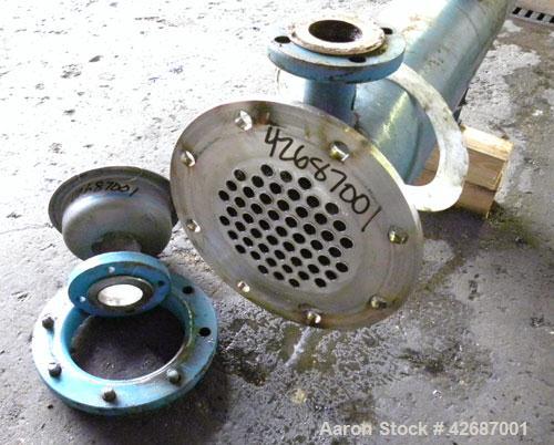 Used CMS Heat Transfer Division Single Pass Shell & Tube Heat Exchanger, 107 Square Feet, Type BEM, Horizontal. Carbon steel shell rated 150 psi at -20 to 350 deg.F. (55) 3/4'' Diameter x 10’ long Ha...
