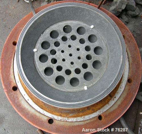 USED: Carbone Lorrain graphite heat exchanger, approximately 90 square feet. carbon steel shell and heads, model PBC13-4thu-1-6. Shell rated 100 psi at 250 deg F.Openings: heads (2) 5-1/2", shell (2)...