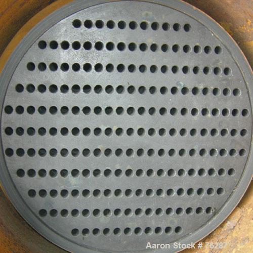 USED: Carbone Lorrain graphite heat exchanger, approximately 90 square feet. carbon steel shell and heads, model PBC13-4thu-1-6. Shell rated 100 psi at 250 deg F.Openings: heads (2) 5-1/2", shell (2)...