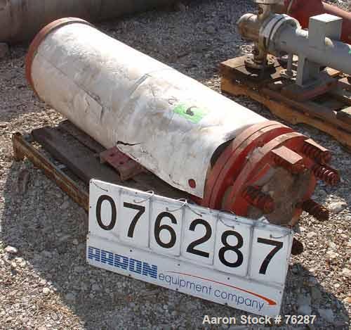 USED: Carbone Lorrain graphite heat exchanger, approximately 90 square feet. carbon steel shell and heads, model PBC13-4thu-1-6. Shell rated 100 psi at 250 deg F.Openings: heads (2) 5-1/2", shell (2)...