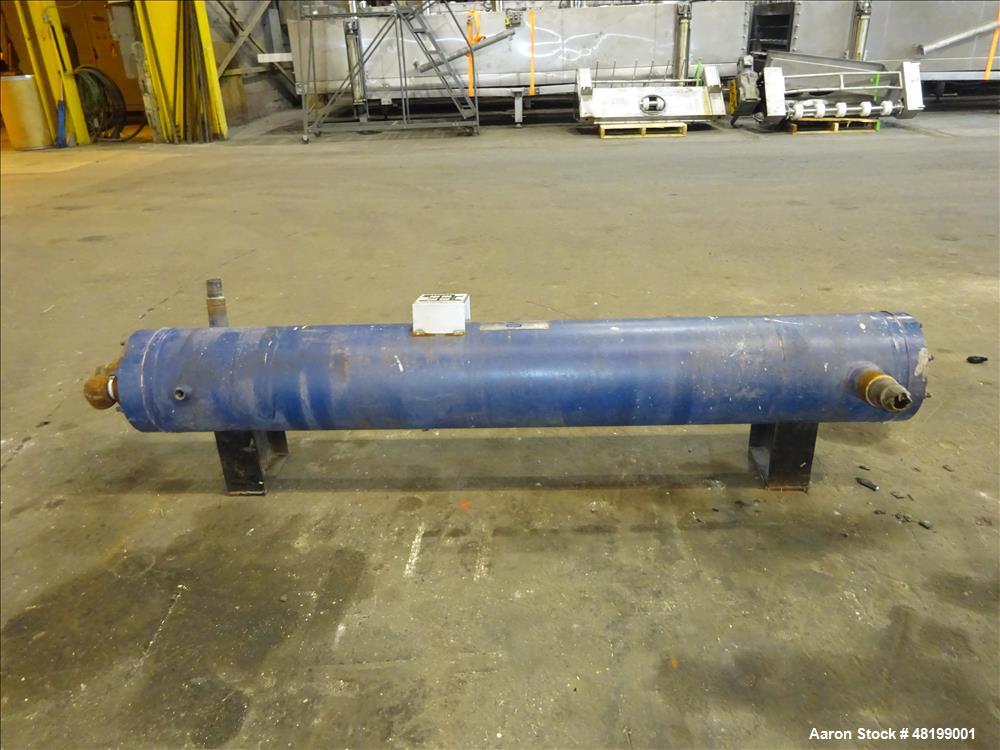 Used Chil-Con Shell & Tube Heat Exchanger, Approximate 82 Square Feet, Horizont
