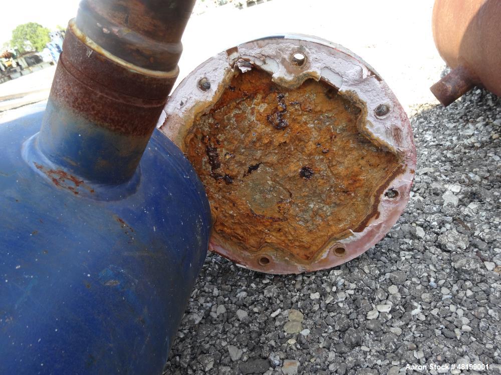 Used Chil-Con Shell & Tube Heat Exchanger, Approximate 82 Square Feet, Horizont