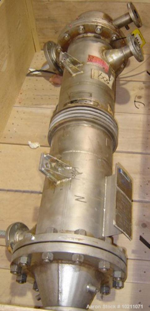 Used Cosmos Minerals Condenser, 43 Square Feet. 304 L stainless steel shell side. Tubes are Tantalum. Shell MAWP 150/FV @ 350 deg F, shell MDMT -20 deg F @ 150 psig, tube MAWP 150/FV @ 350 deg F, tub...