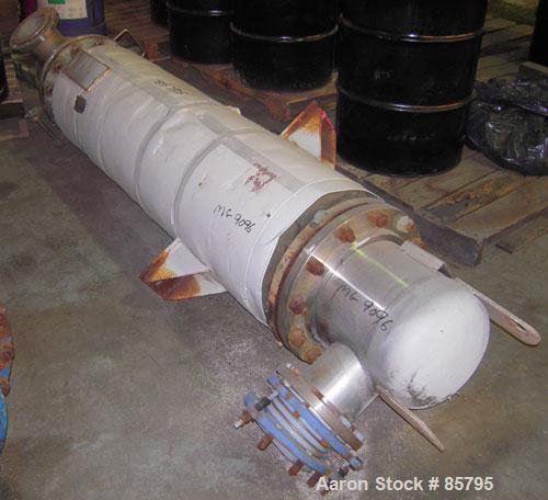 Used Vertical Cosmos Minerals Single Pass Shell and Tube Heat Exchanger, 96 Square Feet