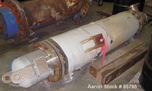 Used Vertical Cosmos Minerals Single Pass Shell and Tube Heat Exchanger, 96 Square Feet
