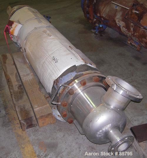 Used Vertical Cosmos Minerals Single Pass Shell and Tube Heat Exchanger, 96 Square Feet