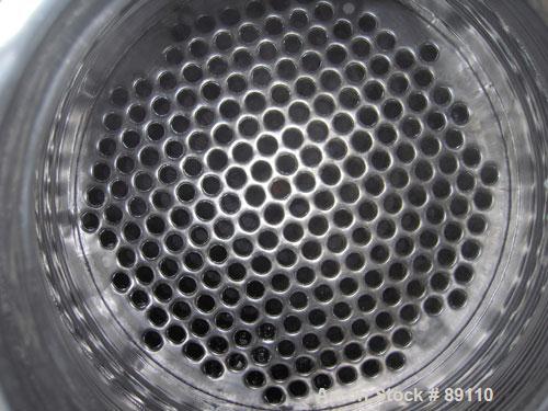 Used Cosmos Shell And Tube Heat Exchanger, 215 Square Feet, Type BEM 20-1-60, Vertical. Carbon steel shell rated 150 psi/FV at 400 deg F, tantalum tubes rated 150 psi/FV at 400 deg F.