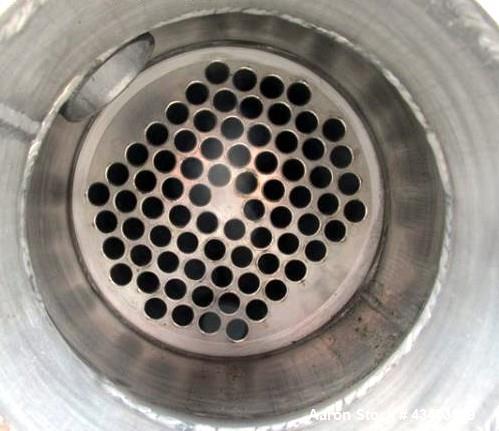 Used Cosmos Shell & Tube Heat Exchanger, 45 Square Feet. Hastelloy C22 tubes and bonnets. (76) 0.75" diameter x 32" long tubes rated 400 psi & Full Vacuum at 500 degrees F. 304 Stainless steel shell ...