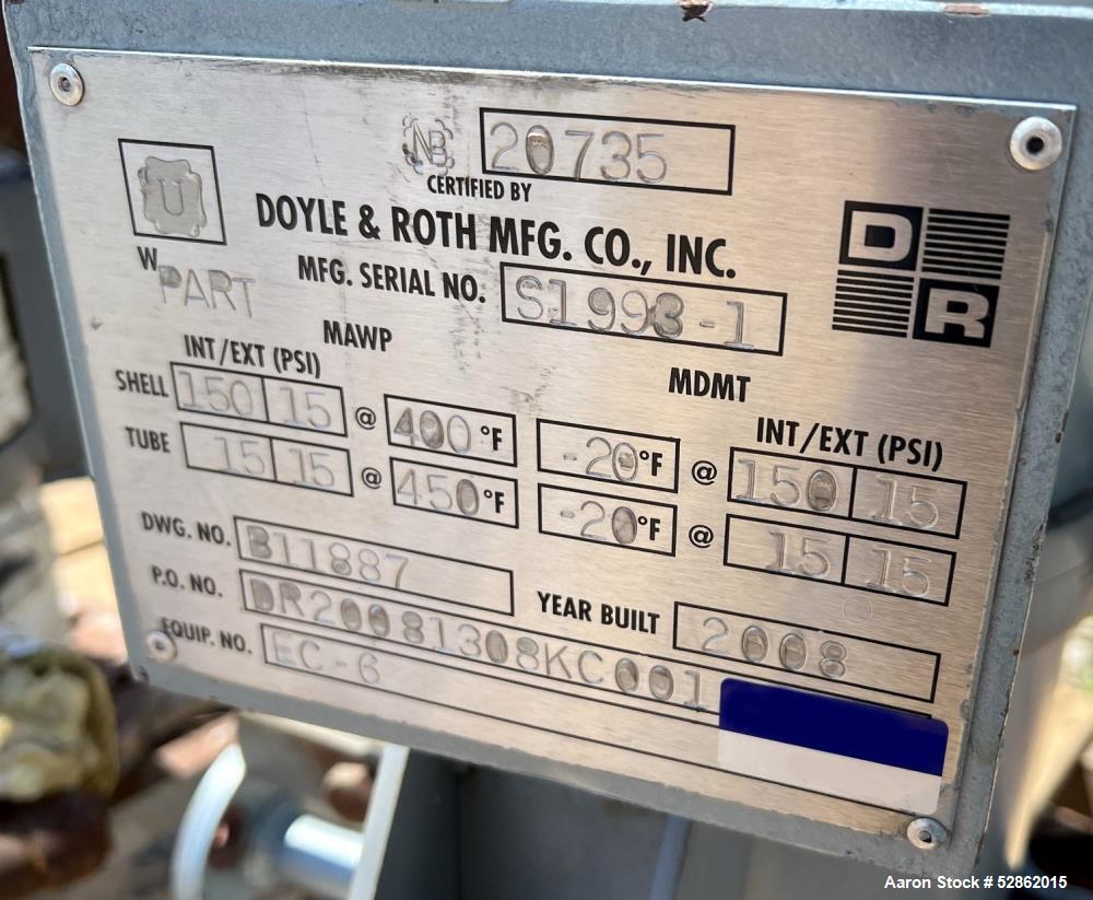 Doyle and Roth Vertical Shell and Tube Condenser