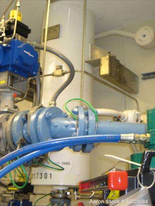 Used Doyle & Roth Vertical Heat Exchanger, 32 Square Feet, Model VT861-3VE. (55) 3/4" Diameter x 36" long Hastelloy C276 tubes rated 150 psi and full vacuum at 347 degrees F, 316L stainless steel she...