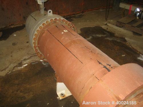 Used- Doyle and Roth Shell and Tube Heat Exchanger, 420 Square Feet, Horizontal. Carbon steel shell rated FV/150 psi at 350 ...