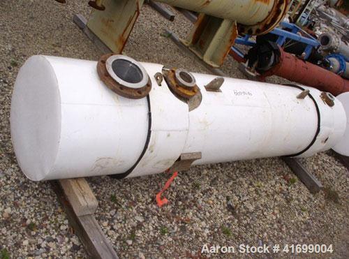 Used Doyle & Roth Shell and Tube Heat Exchanger, 315 square feet, horizontal. 304 stainless steel shell rated 150 psi at 350 deg F and –20 deg F at 150 psi. (268) 3/4'' diameter x 6' long Haselloy C2...