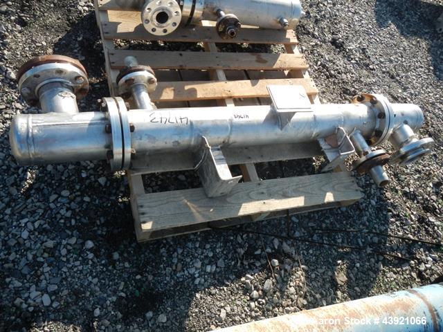 Used Doyle & Roth Shell & Tube Heat Exchanger, 13 Square Feet. Hastelloy C22 tubes, tube sheets and bonnet. (17) 0.75" Diameter x 48" long tubes rated 150 psi at +350/-100 degrees F. 304L Stainless s...