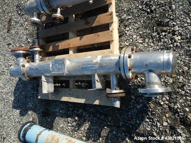 Used Doyle & Roth Shell & Tube Heat Exchanger, 13 Square Feet. Hastelloy C22 tubes, tube sheets and bonnet. (17) 0.75" Diameter x 48" long tubes rated 150 psi at +350/-100 degrees F. 304L Stainless s...