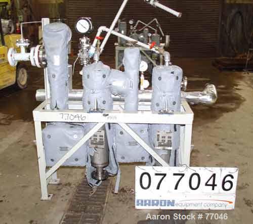 USED: Fox Valve 2 stage jet with Y-Z inter-condenser. Model 6x36 aftercondenser. Hastelloy construction. Rated fv/30 psi at 300 deg F. 24 lb/hour working capacity. Manufactured 2001.