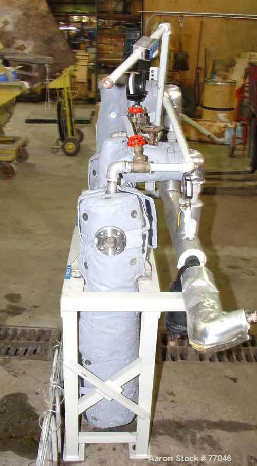 USED: Fox Valve 2 stage jet with Y-Z inter-condenser. Model 6x36 aftercondenser. Hastelloy construction. Rated fv/30 psi at 300 deg F. 24 lb/hour working capacity. Manufactured 2001.