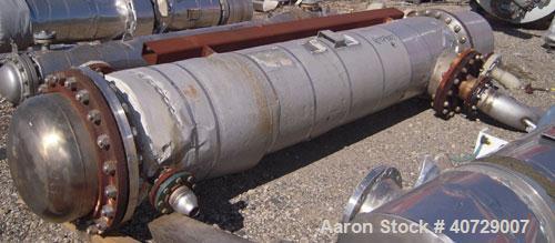 Used Horizontal Futura Titanium Corp 2 Pass Shell and Tube Heat Exchanger, 1143 square feet, type BEM 24-2-144