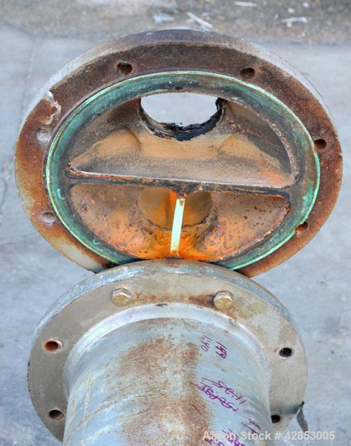 Used ITT Bell & Gossett 2 Pass U Tube Heat Exchanger, 49 Square Feet, Model SU86-2, Horizontal. Carbon steel shell rated 150 psi at –20 to 375 deg.f., (22) 3/4‘' diameter x 6' long SB 75 copper tubes...