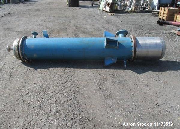 Used J.D. Cousins Shell & Tube Heat Exchanger, 335 Square Feet. Hastelloy C276 tubes, tube sheets and bonnets with (160) 1" diameter x 8' long tubes rated 50 psi & Full Vacuum at 300 degrees F. Carbo...