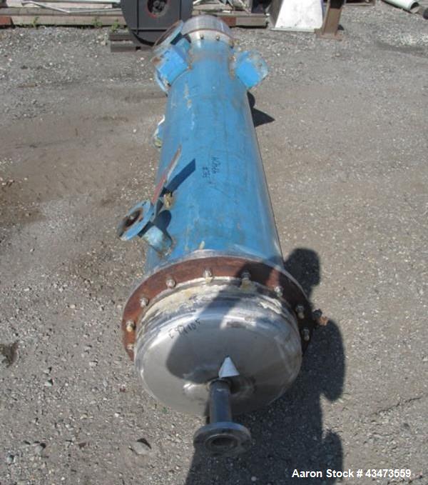 Used J.D. Cousins Shell & Tube Heat Exchanger, 335 Square Feet. Hastelloy C276 tubes, tube sheets and bonnets with (160) 1" diameter x 8' long tubes rated 50 psi & Full Vacuum at 300 degrees F. Carbo...