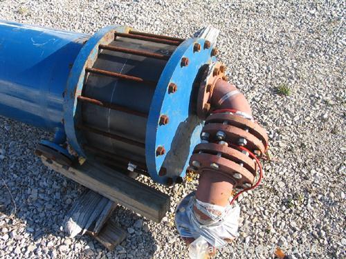 USED: Graphite Karbate shell and tube heat exchanger manufactured byKarbate Vicarb Inc, Strongsville OH, size 17-216. Built in 1990.Weight 3400 pounds. Pressure rating both sides is 75 psi with testp...