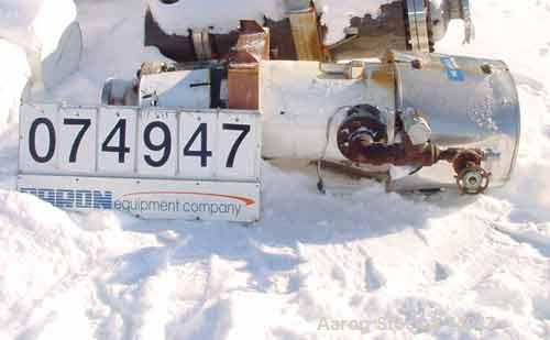 USED: Ketema single pass shell and tube heat exchanger, 39 square feet, size 8-A-36, Alloy 20 product contact areas, horizontal. Carbon steel shell rated 150 psi at 350 deg F; (72) 5/8" diameter x 3'...