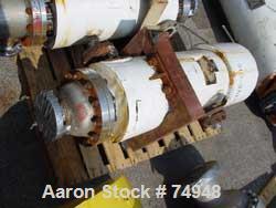 USED: Ketema single pass shell and tube heat exchanger, 39 square feet, size 8-A-36, Alloy 20 product contact areas, horizontal. Carbon steel shell rated 150 psi at 350 deg F, (72) 5/8" diameter x 3'...
