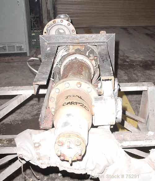 Used Ketema Single Pass Shell & Tube Heat Exchanger, 36 Square Feet, Size 8-B-42. Carpenter 20 product contact areas, vertical. Carbon steel shell rated 150 psi at 400 deg F. (53) 3/4" diameter x 3'6...