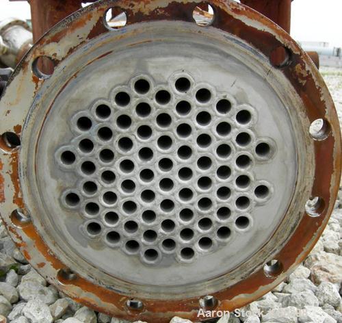 USED: Ketema Single Pass Shell and Tube Heat Exchanger, 39 square feet, size 8-A-36, horizontal. Carbon steel shell rated 150 psi at 350 deg F, (72) 5/8" diameter x 3' long Alloy 20 tubes rated 150 p...