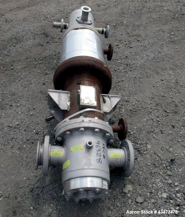 Used Ketema Heat Exchanger, 91 Square Feet. Hastelloy C276 tubes, tube sheets and bonnets with (78) 0.75" diameter x 6' long tubes rated 75 psi and full vacuum at 500 f, carbon steel shell rated rate...