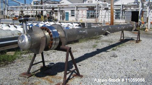 Unused - Inconel 600 (high nickel) Shell and Tube Heat Exchanger, Approximately 500 Square Foot (105) 3/4"OD x 24' Length Tube