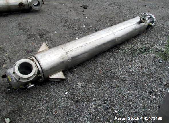 Used National Heat Transfer Shell & Tube Heat Exchanger, 150 Square Feet. Hastelloy C276 tubes and bonnets, 316L stainless steel tube sheets. (96) 0.75" Diameter x 96" long tubes rated 150 psi at 350...