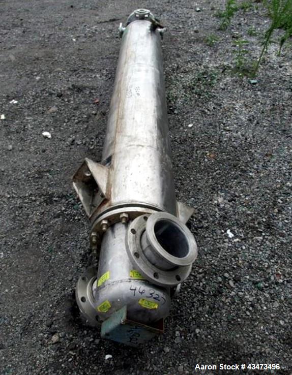 Used National Heat Transfer Shell & Tube Heat Exchanger, 150 Square Feet. Hastelloy C276 tubes and bonnets, 316L stainless steel tube sheets. (96) 0.75" Diameter x 96" long tubes rated 150 psi at 350...